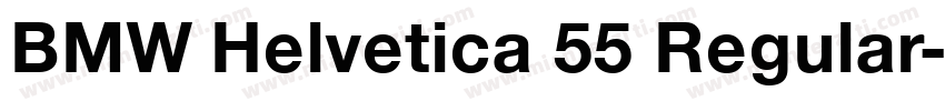 BMW Helvetica 55 Regular字体转换